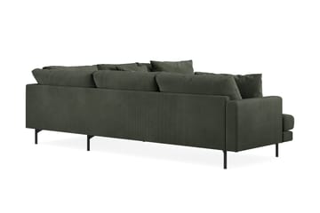 Menard 6-sits Högervänd L-formad Hörnsoffa i Manchester - Mörkgrön - Möbler - Soffa - Hörnsoffa