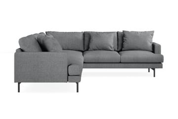 Menard 6-sits Högervänd L-formad Hörnsoffa i Tyg - Mörkgrå - Möbler - Soffa - Hörnsoffa