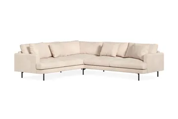 Menard 6-sits Vänstervänd L-formad Hörnsoffa i Manchester - Beige - Möbler - Soffa - Hörnsoffa
