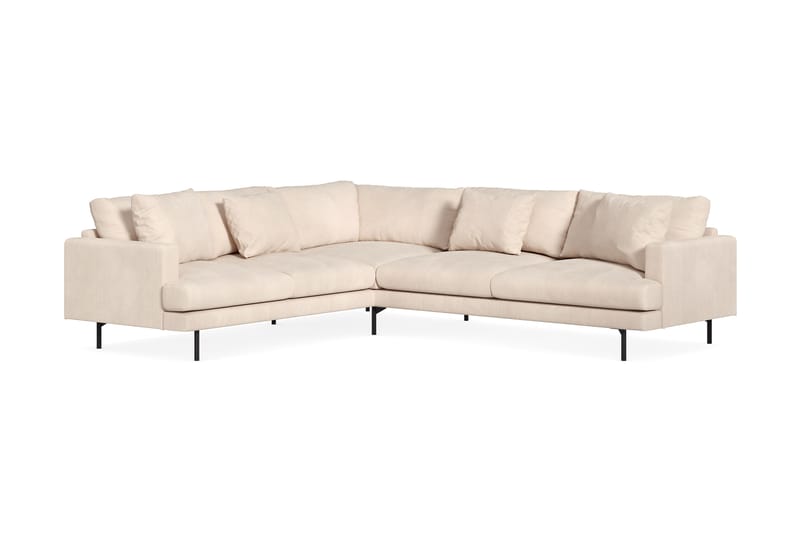Menard 6-sits Vänstervänd L-formad Hörnsoffa i Manchester - Beige - Möbler - Soffa - Hörnsoffa