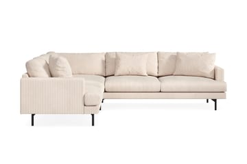 Menard 6-sits Vänstervänd L-formad Hörnsoffa i Manchester - Beige - Möbler - Soffa - Hörnsoffa