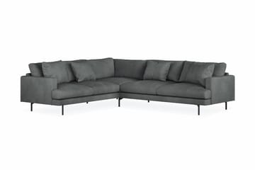 Menard 6-sits Vänstervänd L-formad Hörnsoffa i Manchester - Grå - Möbler - Soffa - Hörnsoffa