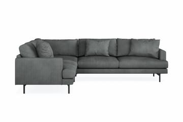 Menard 6-sits Vänstervänd L-formad Hörnsoffa i Manchester - Grå - Möbler - Soffa - Hörnsoffa