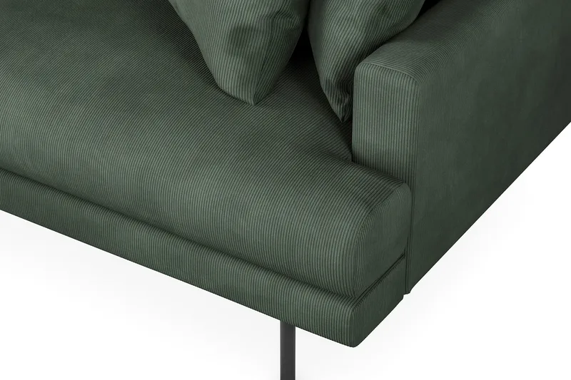 Menard 6-sits Vänstervänd L-formad Hörnsoffa i Manchester - Grön - Möbler - Soffa - Hörnsoffa