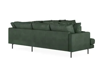 Menard 6-sits Vänstervänd L-formad Hörnsoffa i Manchester - Grön - Möbler - Soffa - Hörnsoffa