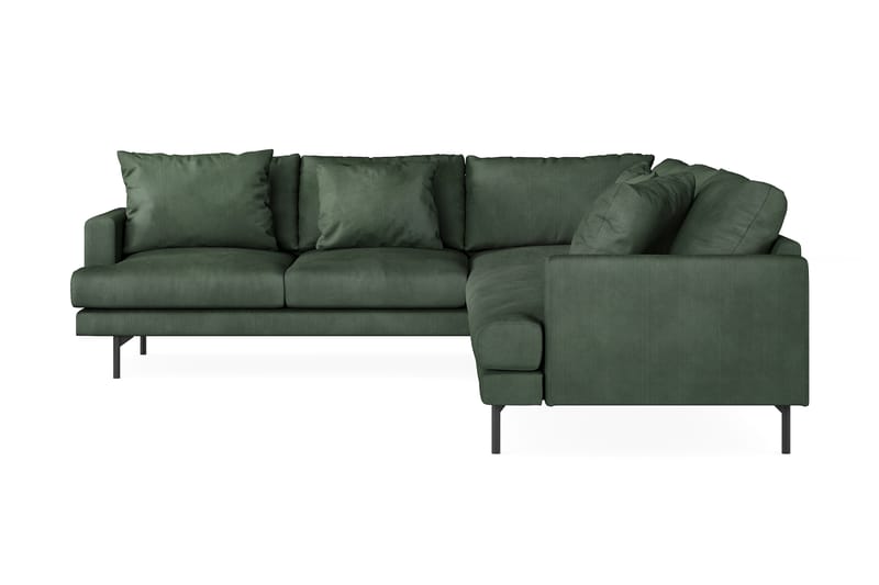 Menard 6-sits Vänstervänd L-formad Hörnsoffa i Manchester - Grön - Möbler - Soffa - Hörnsoffa