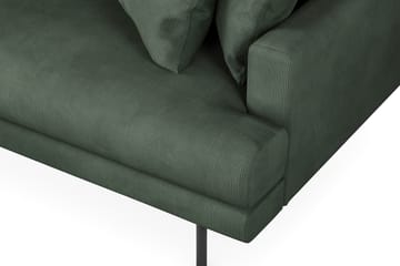 Menard 6-sits Vänstervänd L-formad Hörnsoffa i Manchester - Grön - Möbler - Soffa - Hörnsoffa