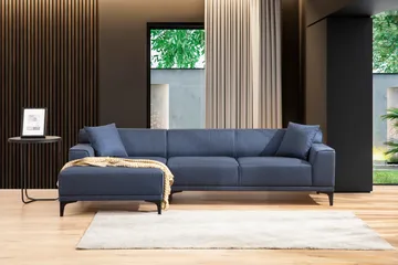Mississauga Divansoffa 3-sits - Blå - Möbler - Soffa - Hörnsoffa - Hörnsoffa med divan