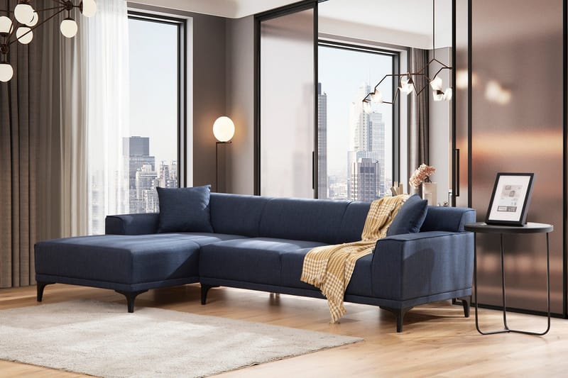 Mississauga Divansoffa 3-sits - Blå - Möbler - Soffa - Hörnsoffa - Hörnsoffa med divan