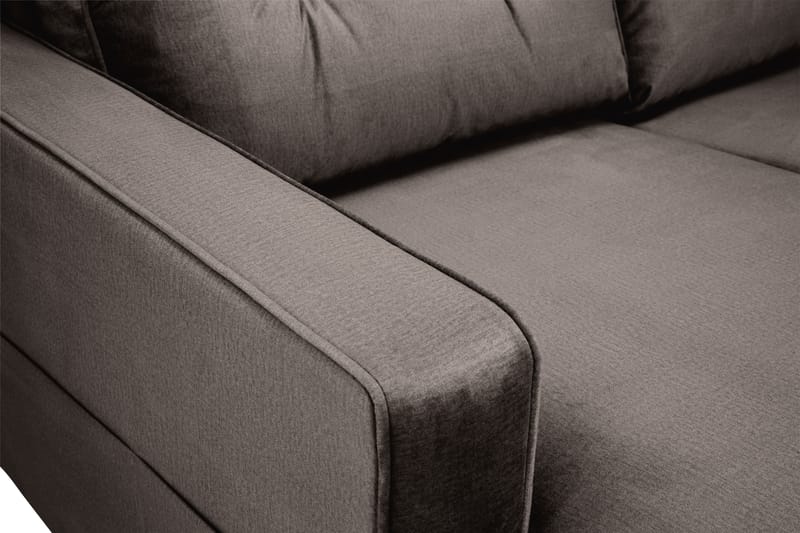Monroe 5-sits Vändbar U-formad Hörnsoffa med divan i Sammet - Brun - Möbler - Soffa - Hörnsoffa