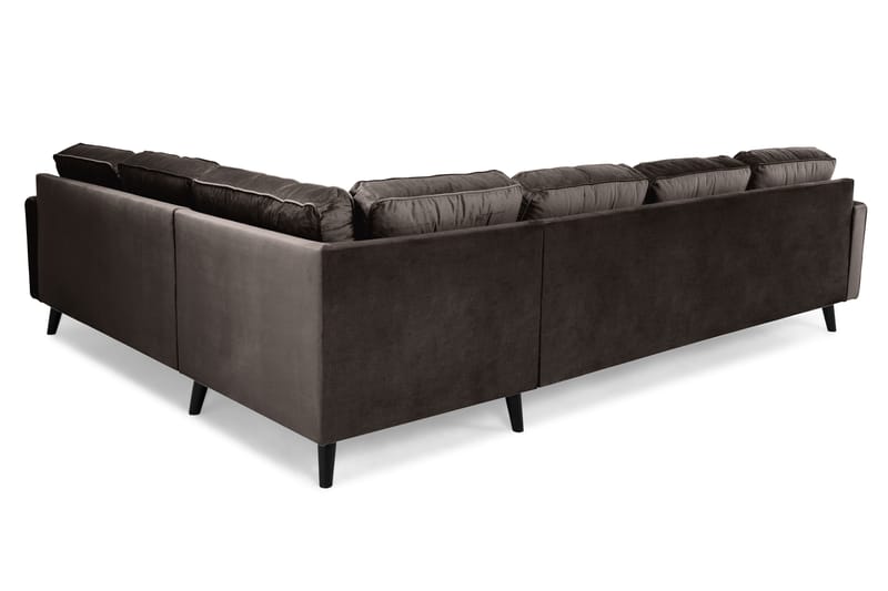 Monroe 5-sits Vändbar U-formad Hörnsoffa med divan i Sammet - Brun - Möbler - Soffa - Hörnsoffa
