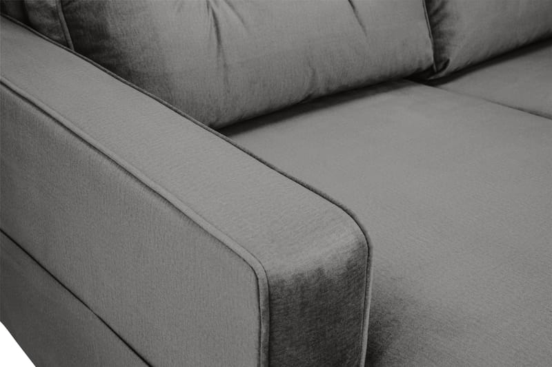 Monroe 5-sits Vändbar U-formad Hörnsoffa med divan i Sammet - Mörkgrå - Möbler - Soffa - Hörnsoffa