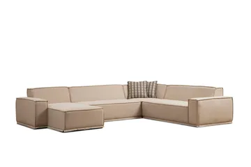 Nightcap Hörnsoffa m. Divan 5-sits - Beige - Möbler - Soffa - Modulsoffa - Komplett modulsoffa