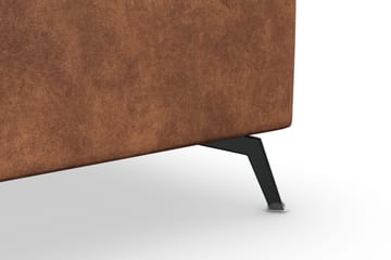 Ocean Lyx 5-sits Vändbar L-formad Hörnsoffa i Konstläder - Brun - Möbler - Soffa - Skinnsoffa