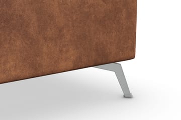 Ocean Lyx 5-sits Vändbar L-formad Hörnsoffa i Konstläder - Brun - Möbler - Soffa - Skinnsoffa