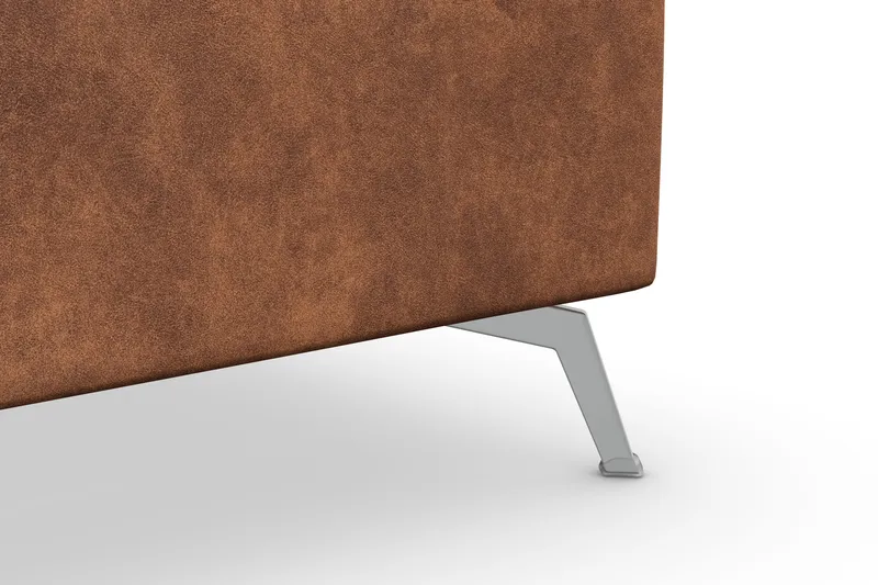 Ocean Lyx 5-sits Vändbar L-formad Hörnsoffa i Konstläder - Brun - Möbler - Soffa - Skinnsoffa