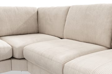 Ocean Lyx 5-sits Vändbar L-formad Hörnsoffa i Manchester - Beige - Möbler - Soffa - Hörnsoffa
