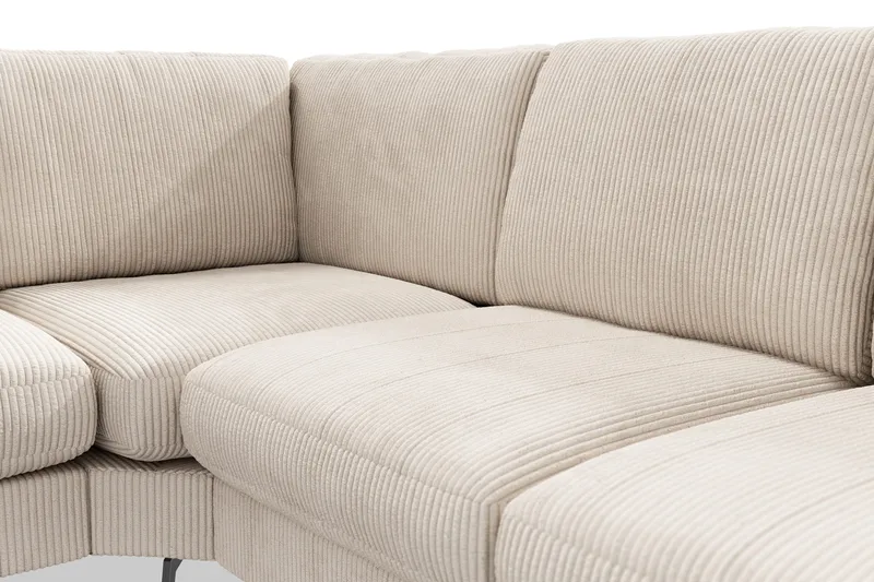 Ocean Lyx 5-sits Vändbar L-formad Hörnsoffa i Manchester - Beige - Möbler - Soffa - Hörnsoffa