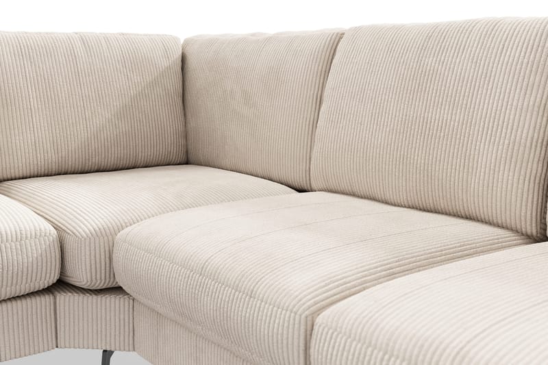 Ocean Lyx 5-sits Vändbar L-formad Hörnsoffa i Manchester - Beige - Möbler - Soffa - Hörnsoffa