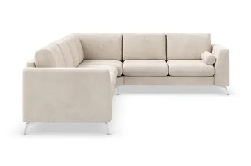 Ocean Lyx 5-sits Vändbar L-formad Hörnsoffa i Manchester - Beige - Möbler - Soffa - Hörnsoffa