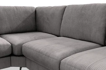 Ocean Lyx 5-sits Vändbar L-formad Hörnsoffa i Manchester - Mörkgrå - Möbler - Soffa - Hörnsoffa