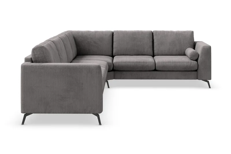 Ocean Lyx 5-sits Vändbar L-formad Hörnsoffa i Manchester - Mörkgrå - Möbler - Soffa - Hörnsoffa