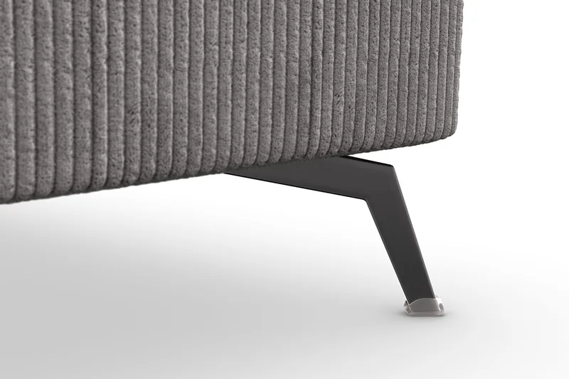 Ocean Lyx 5-sits Vändbar L-formad Hörnsoffa i Manchester - Mörkgrå - Möbler - Soffa - H örnsoffa