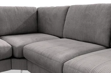 Ocean Lyx 5-sits Vändbar L-formad Hörnsoffa i Manchester - Mörkgrå - Möbler - Soffa - Hörnsoffa