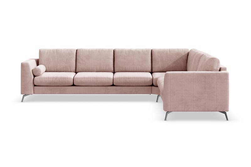 Ocean Lyx 5-sits Vändbar L-formad Hörnsoffa i Manchester - Rosa - Möbler - Soffa - Hörnsoffa