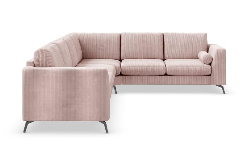 Ocean Lyx 5-sits Vändbar L-formad Hörnsoffa i Manchester - Rosa - Möbler - Soffa - Hörnsoffa