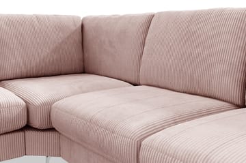 Ocean Lyx 5-sits Vändbar L-formad Hörnsoffa i Manchester - Rosa - Möbler - Soffa - Hörnsoffa
