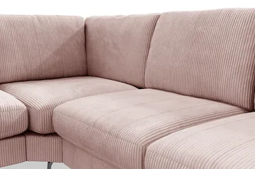 Ocean Lyx 5-sits Vändbar L-formad Hörnsoffa i Manchester - Rosa - Möbler - Soffa - Hörnsoffa