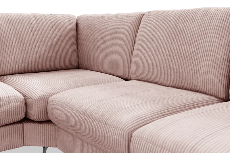 Ocean Lyx 5-sits Vändbar L-formad Hörnsoffa i Manchester - Rosa - Möbler - Soffa - Hörnsoffa