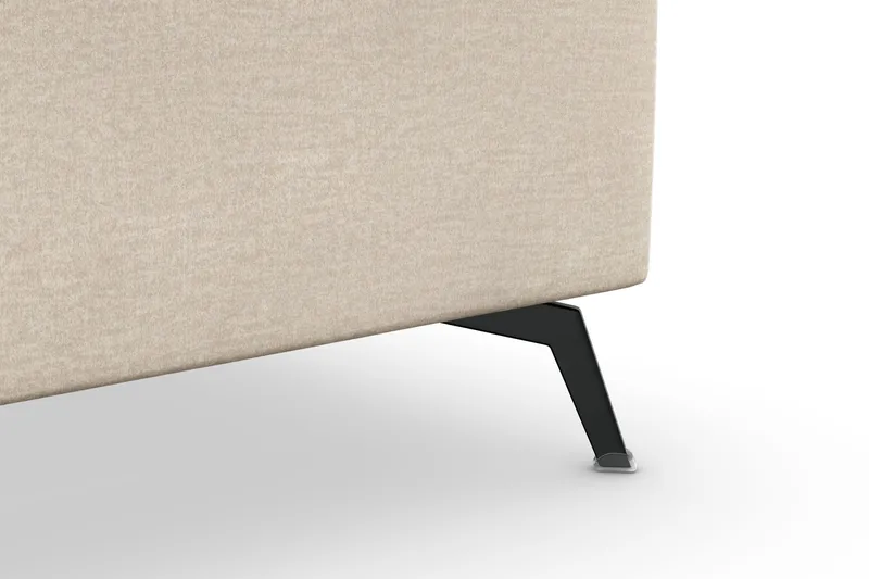Ocean Lyx 5-sits Vändbar L-formad Hörnsoffa i Sammet - Beige - Möbler - Soffa - Sammetssoffa