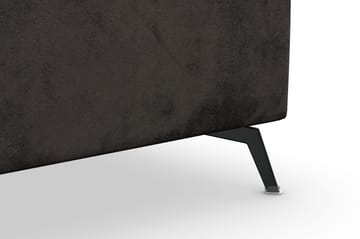 Ocean Lyx 5-sits Vändbar L-formad Hörnsoffa i Sammet - Mörkgrå - Möbler - Soffa - Sammetssoffa