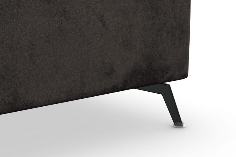 Ocean Lyx 5-sits Vändbar L-formad Hörnsoffa i Sammet - Mörkgrå - Möbler - Soffa - Sammetssoffa