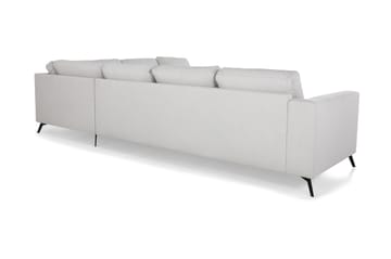 Ocean Lyx 5-sits Vändbar L-formad Hörnsoffa i Tyg - Ljusgrå - Möbler - Soffa - Hörnsoffa