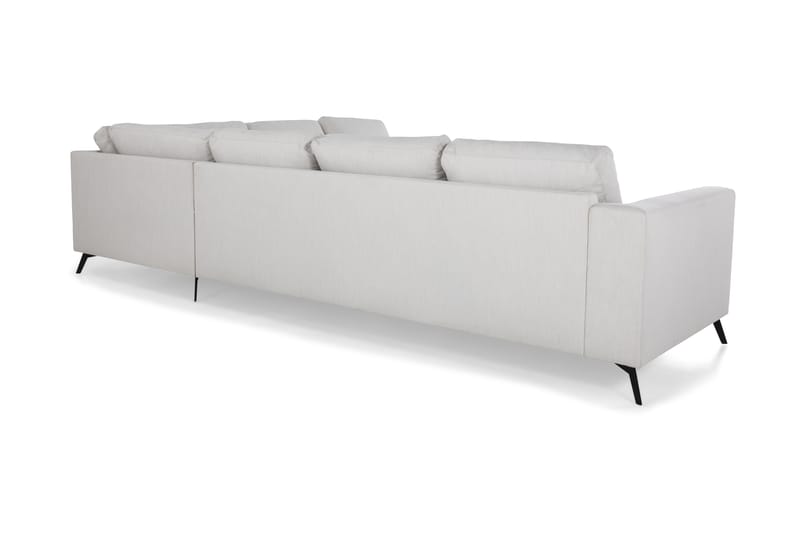 Ocean Lyx 5-sits Vändbar L-formad Hörnsoffa i Tyg - Ljusgrå - Möbler - Soffa - Hörnsoffa