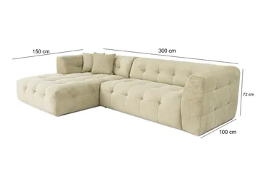 Octavian Hörnsoffa 3-sits - Green - Möbler - Soffa - Modulsoffa - Komplett modulsoffa