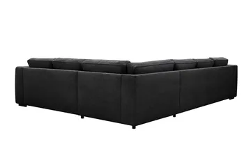 Optus 5-sits Hörnsoffa med divan vändbar - Svart - Möbler - Soffa - Hörnsoffa - Hörnsoffa med divan