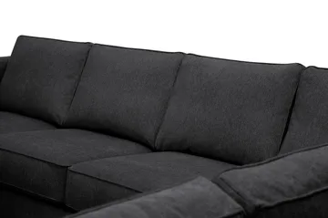 Optus 5-sits Hörnsoffa med divan vändbar - Svart - Möbler - Soffa - Hörnsoffa - Hörnsoffa med divan