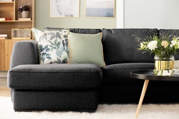 Optus 5-sits Vändbar U-formad Hörnsoffa med divan i Tyg - Mörkgrå - Möbler - Soffa - Hörnsoffa - Hörnsoffa med divan