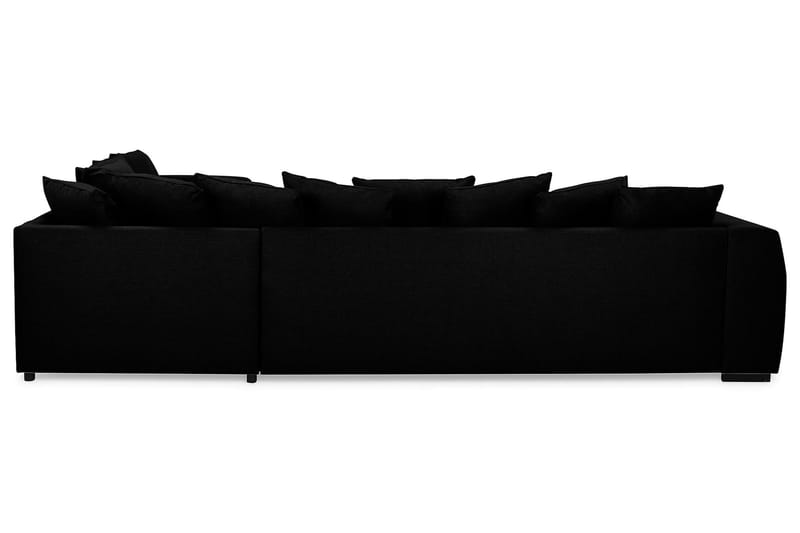 Optus 5-sits Vändbar U-formad Hörnsoffa med divan i Tyg - Svart - Möbler - Soffa - Hörnsoffa - Hörnsoffa med divan