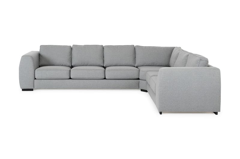 Optus 5-sits Vänstervänd L-formad Hörnsoffa i Tyg, Ljusgrå