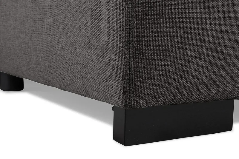 Optus 5-sits Vänstervänd L-formad Hörnsoffa i Tyg - Mörkgrå - Möbler - Soffa - Hörnsoffa