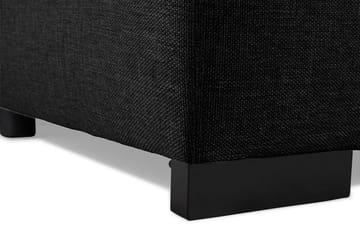 Optus 5-sits Vänstervänd L-formad Hörnsoffa i Tyg - Svart - Möbler - Soffa - Hörnsoffa