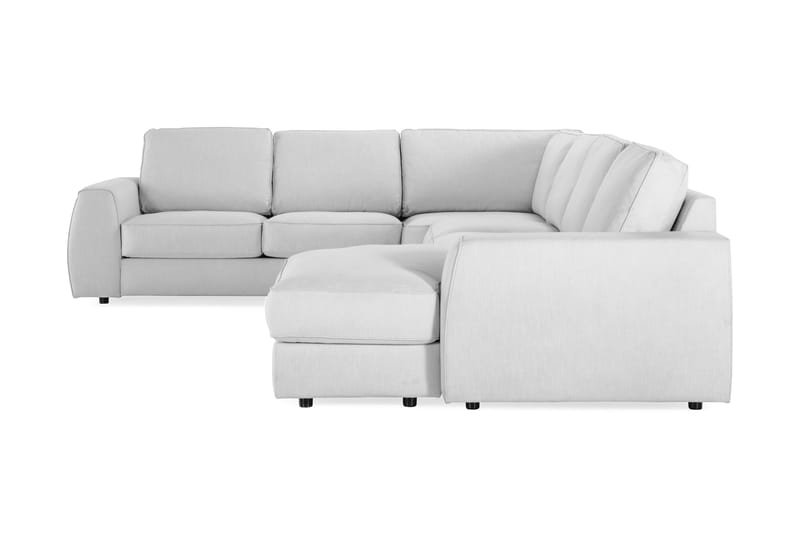 Optus Lyx 5-sits Högervänd U-formad Hörnsoffa med divan i Tyg - Grå - Möbler - Soffa - Hörnsoffa - Hörnsoffa med divan