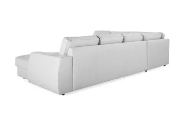 Optus Lyx 5-sits Högervänd U-formad Hörnsoffa med divan i Tyg - Grå - Möbler - Soffa - Hörnsoffa - Hörnsoffa med divan