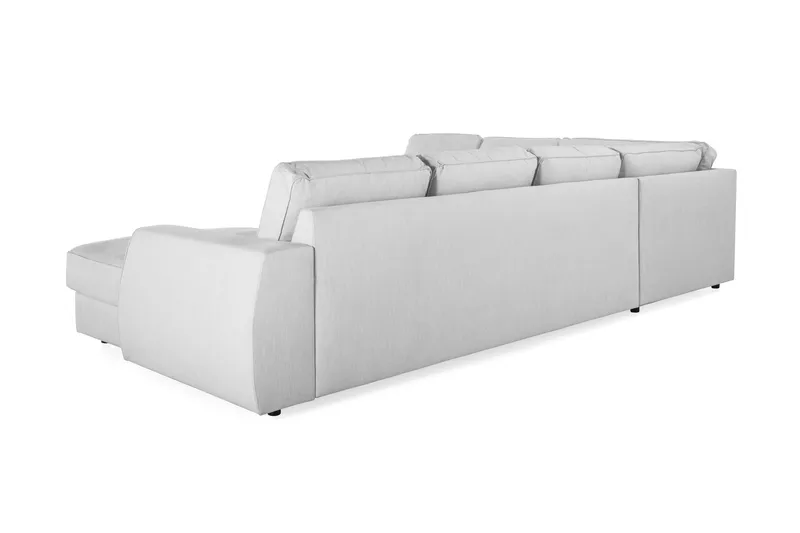 Optus Lyx 5-sits Högervänd U-formad Hörnsoffa med divan i Tyg - Grå - Möbler - Soffa - Hörnsoffa - Hörnsoffa med divan