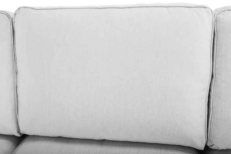 Optus Lyx 5-sits Högervänd U-formad Hörnsoffa med divan i Tyg - Grå - Möbler - Soffa - Hörnsoffa - Hörnsoffa med divan